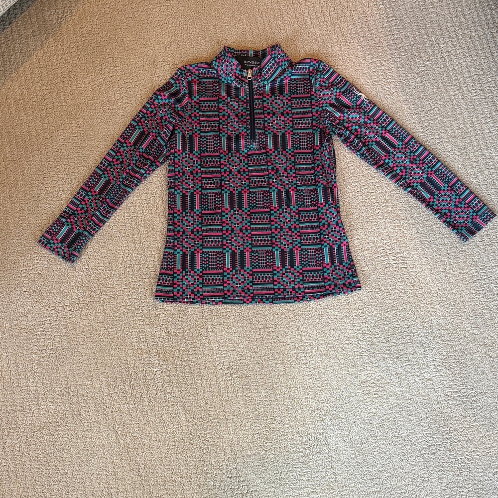 Spyder Girls Half Zip T Neck Base Layer
